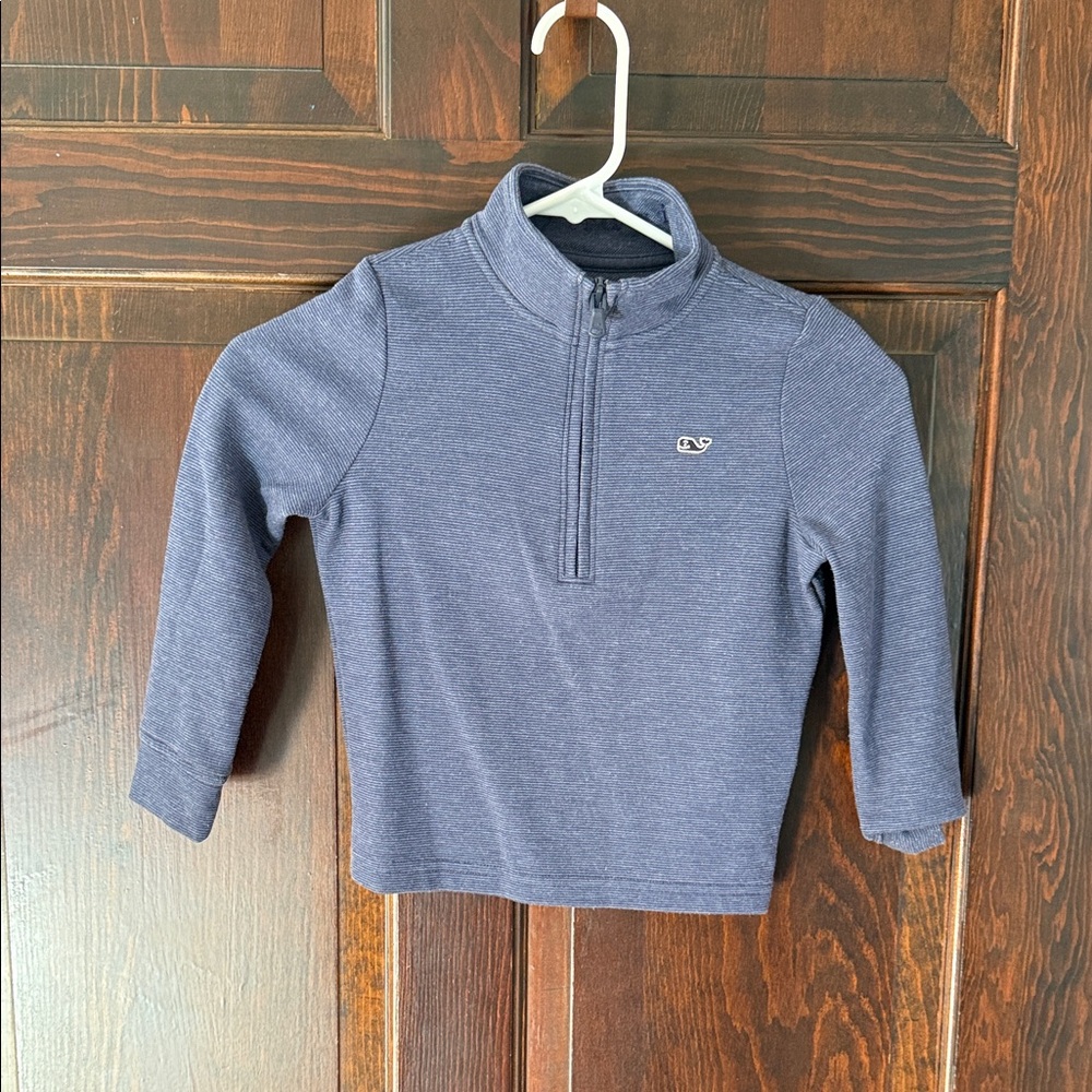 Vineyard Vines Kids Navy Half-Zip Sweater